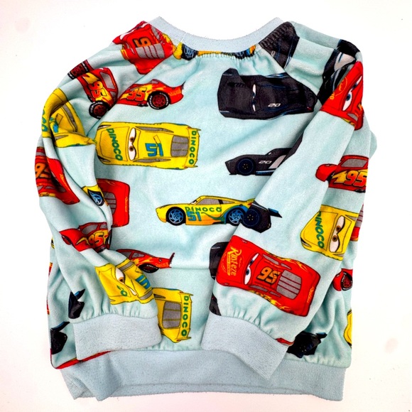 Disney Cars Sz 4 velvety soft Pajama Set - Picture 5 of 9